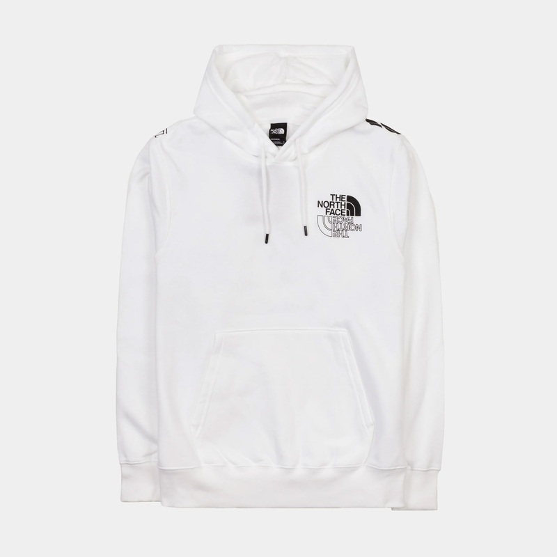 Graphic Injection Mens Hoodie (White)