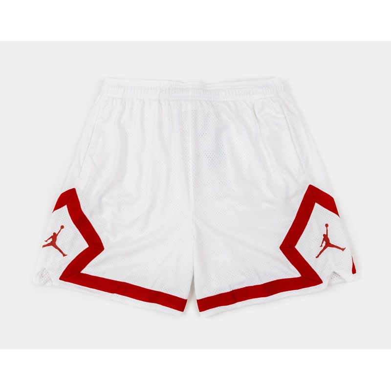 Heritage Diamond Womens Shorts (White/Red)