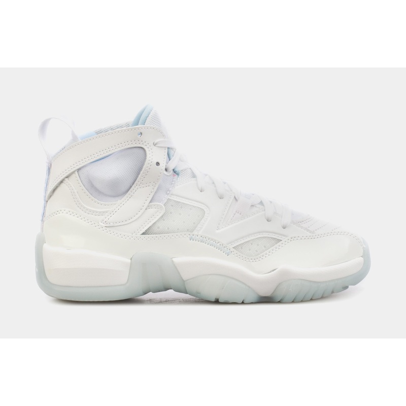 Jumpman Two Trey Womens Basketball Shoes (White/Blue)