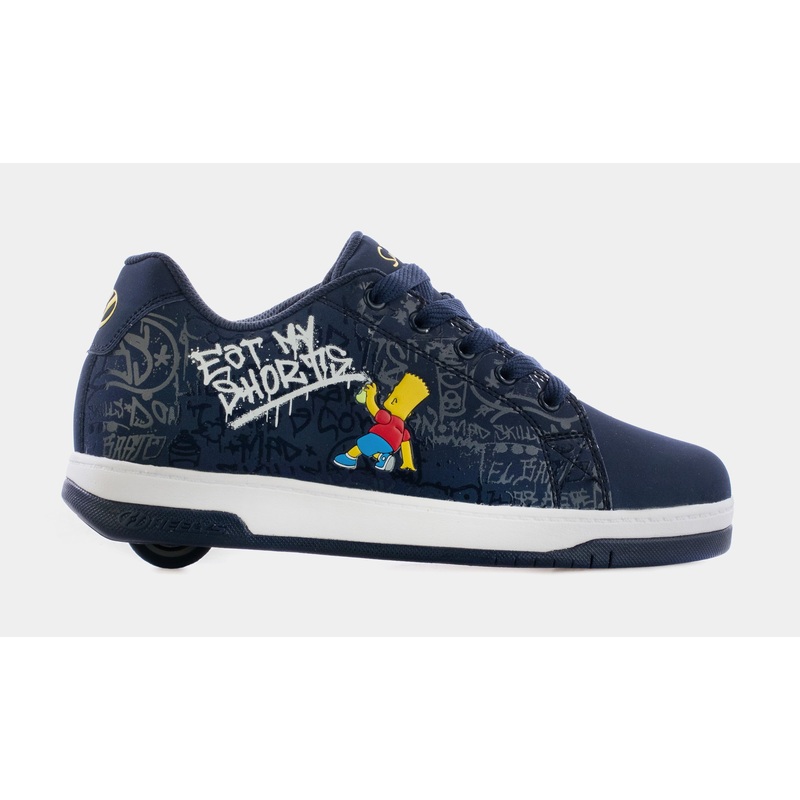 The Simpsons Split Skate Grade School Lifestyle Shoes (Navy Blue)