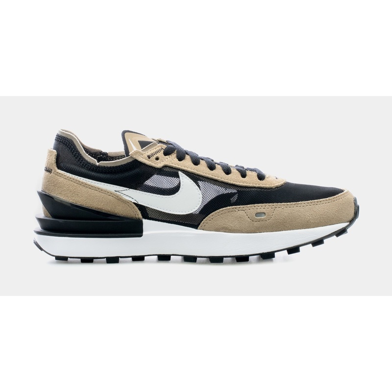 Waffle One Mens Running Shoes (Black/Brown)