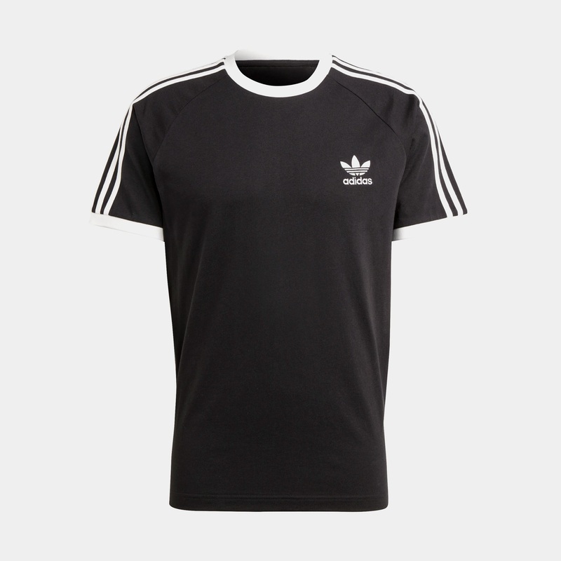 Adicolor 3 Stripes Mens Short Sleeve Shirt (Black)