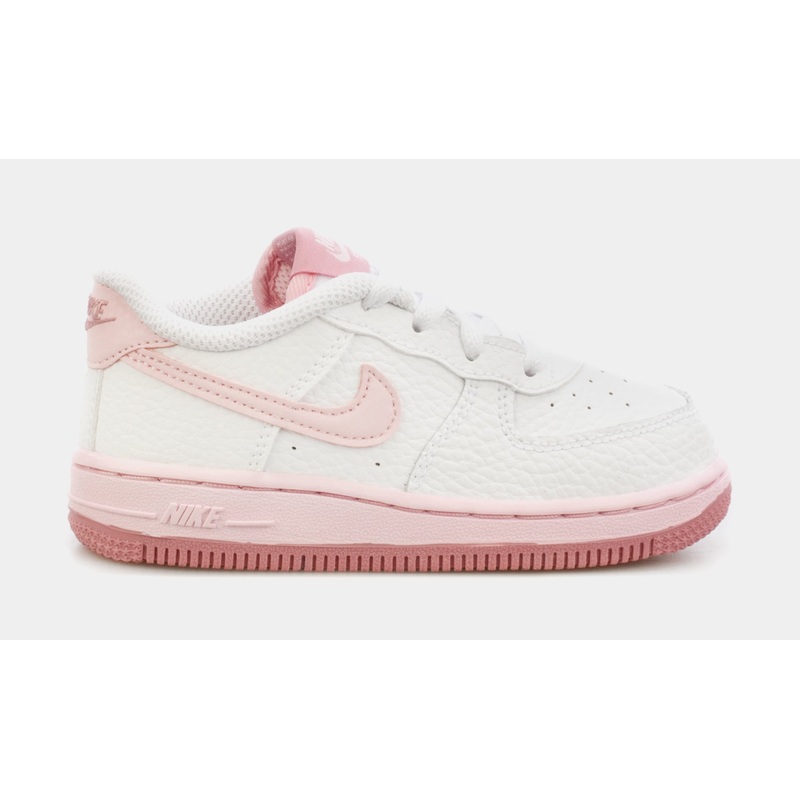 Air Force 1 Infant Toddler Basketball Shoes (White/Pink)