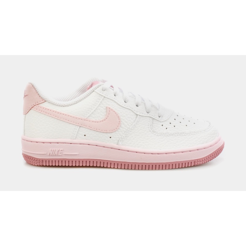 Air Force 1 Preschool Basketball Shoes (White/Pink)
