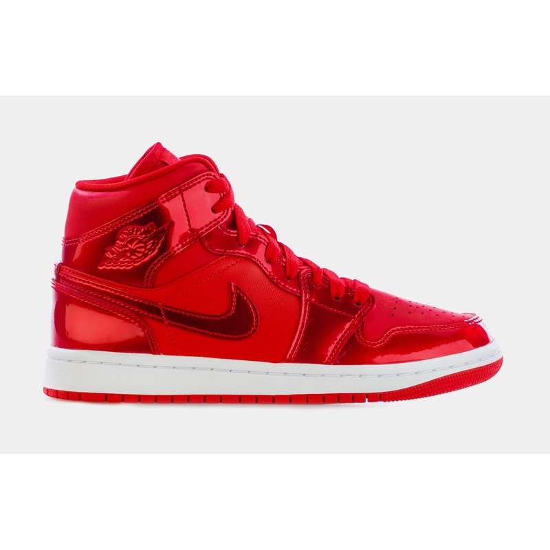 Air Jordan 1 Mid SE Red Pomegranate Womens Lifestyle Shoes (Red) Free Shipping
