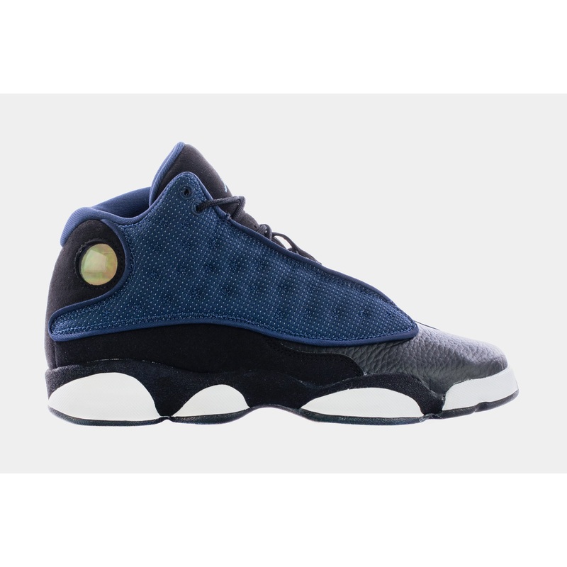 Air Jordan 13 Retro Brave Blue Grade School Lifestyle Shoes (Navy Blue) Free Shipping