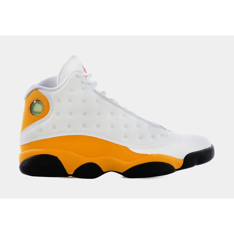 Air Jordan 13 Retro Del Sol Mens Lifestyle Shoes (White/Yellow) Limit One Per Customer