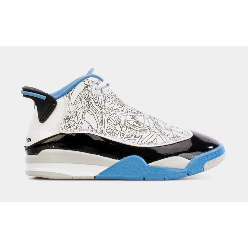 Air Jordan Dub Zero Preschool Lifestyle Shoes (White/Blue)