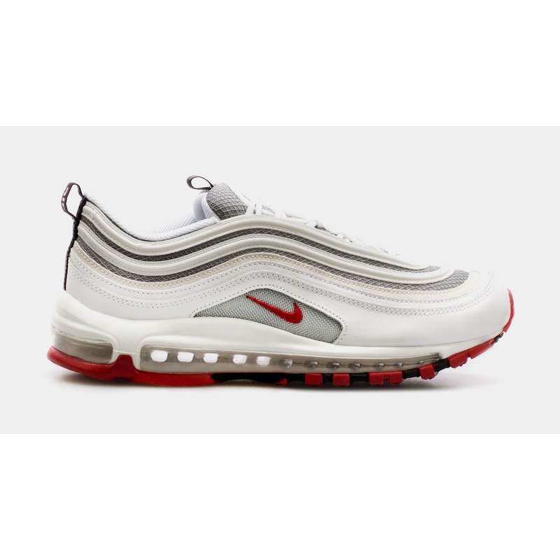 Air Max 97 Grade School Running Shoes (White/Grey)