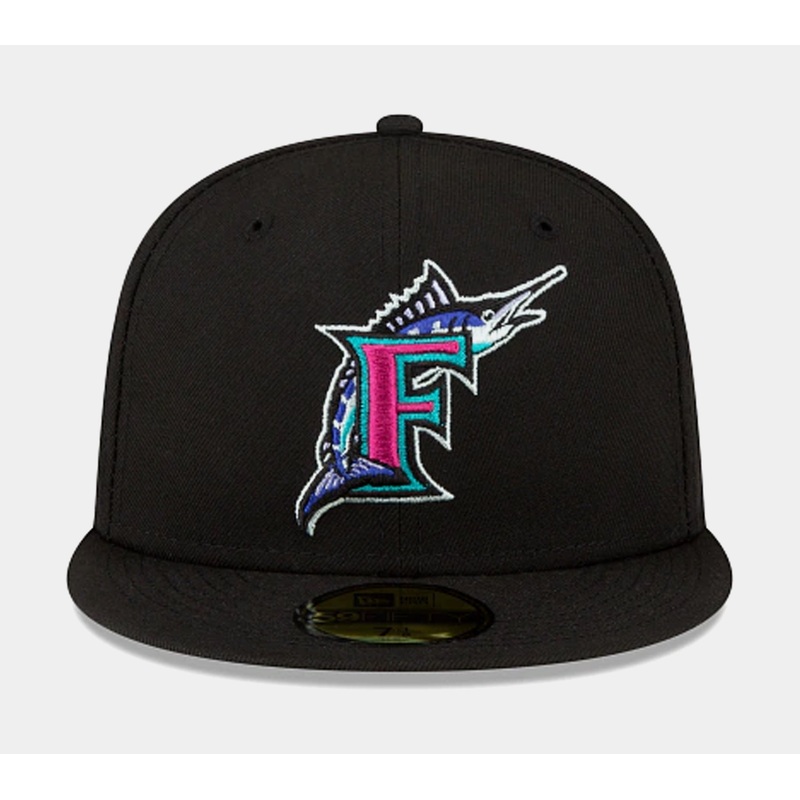Florida Marlins Polar Lights 59FIFTY Mens Fitted Hat (Navy/Multi)