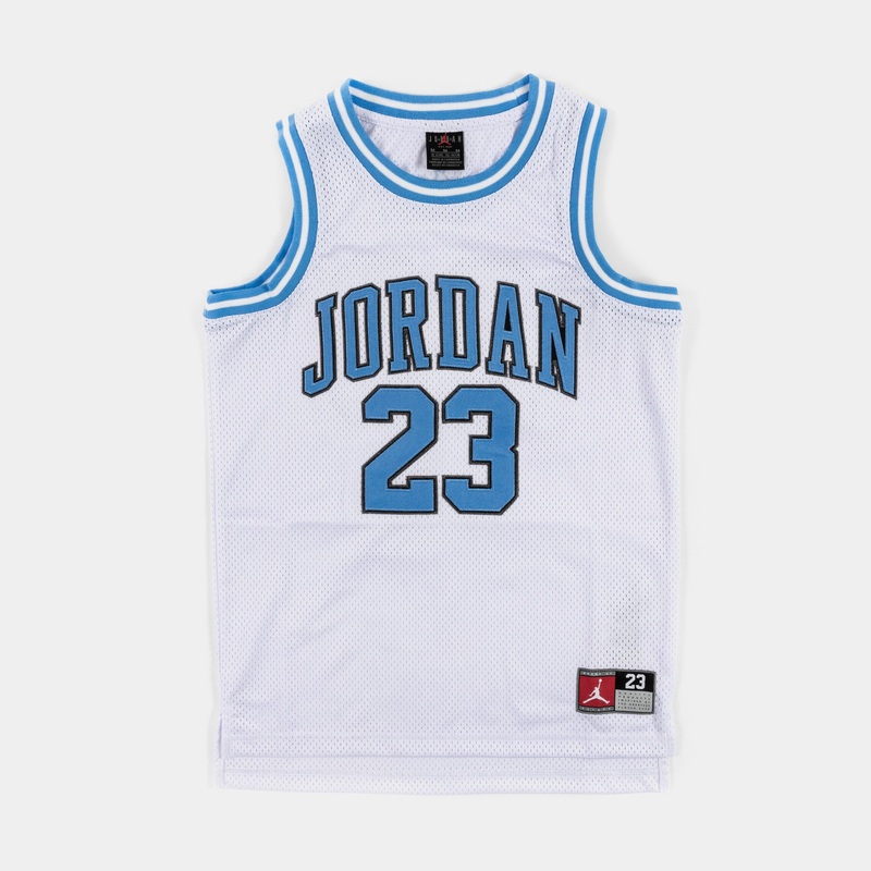 JDN 23 Grade School Jersey (White/Blue/White)