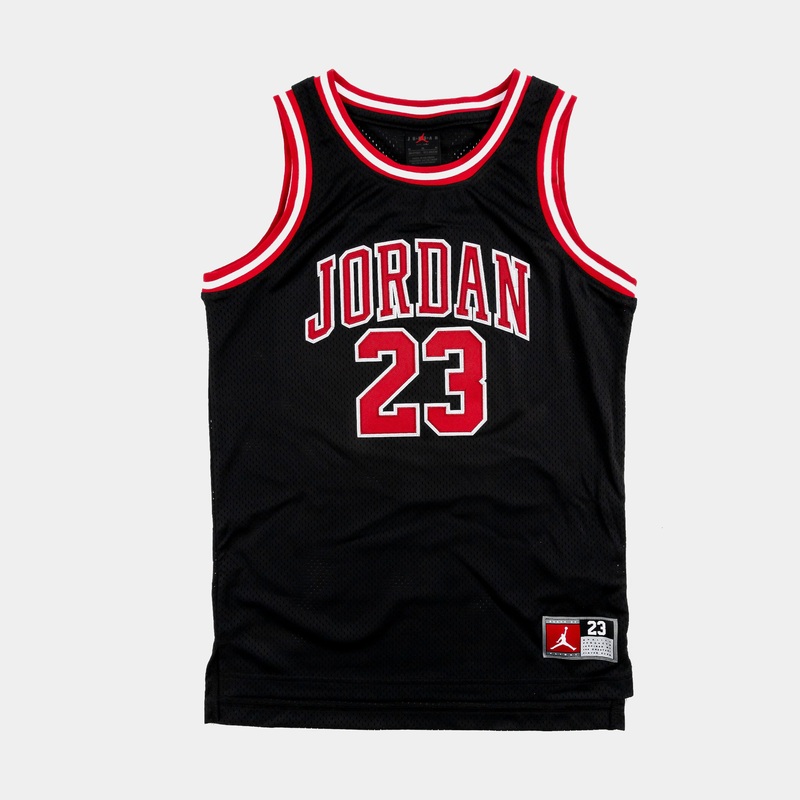 JDN 23 Tank Grade School Jersey (Black/Red/Black)