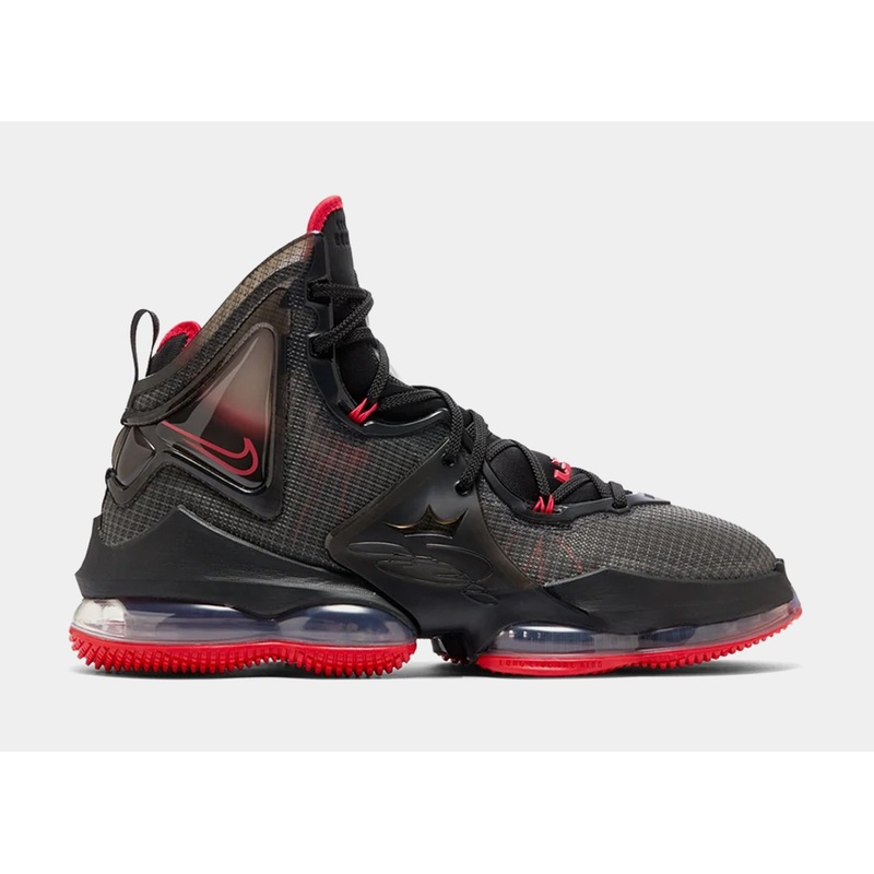 LeBron 19 Mens Basketball Shoes (Black)