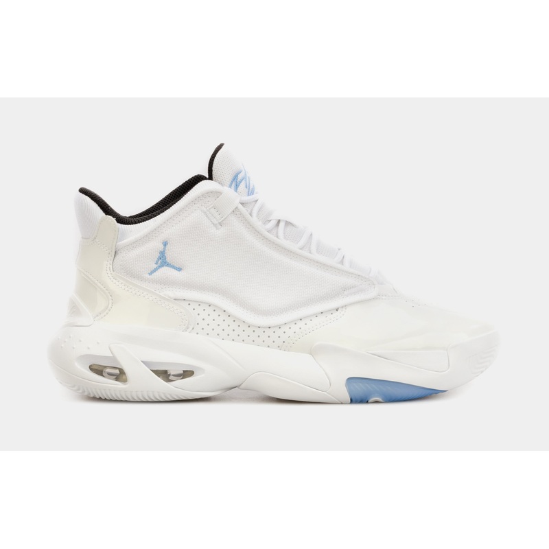 Max Aura 4 University Blue Mens Basketball Shoes (White/Blue)