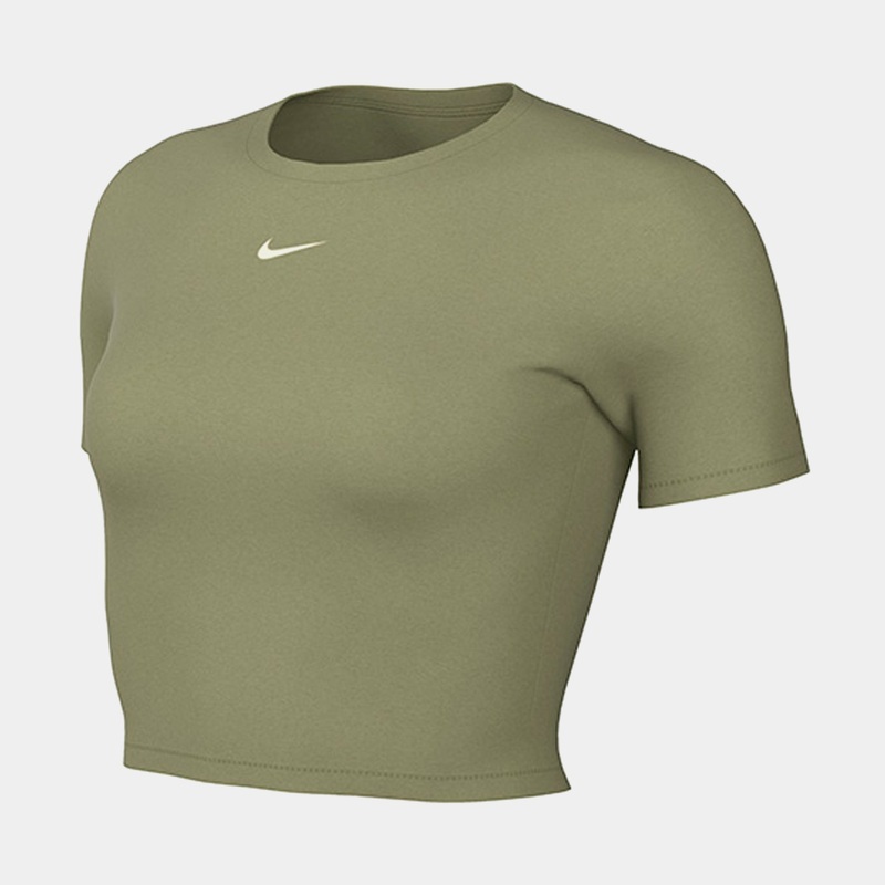 NSW Essential Crop Womens Short Sleeve Shirt (Green)
