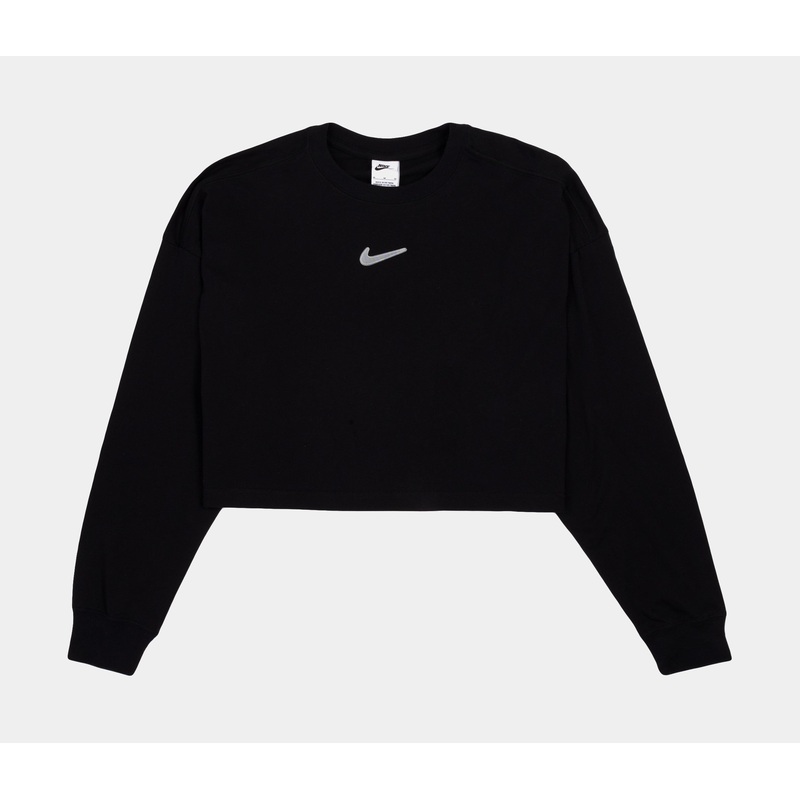 NSW Swoosh Womens Long Sleeve Shirt (Black)