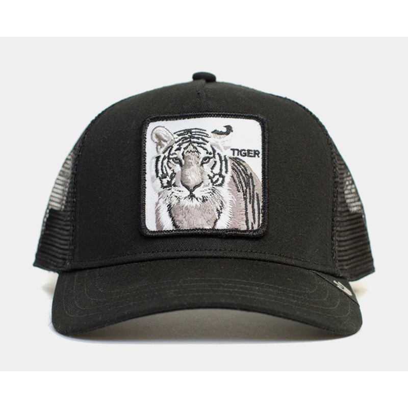 The White Tiger Trucker Mens Hat (Black)