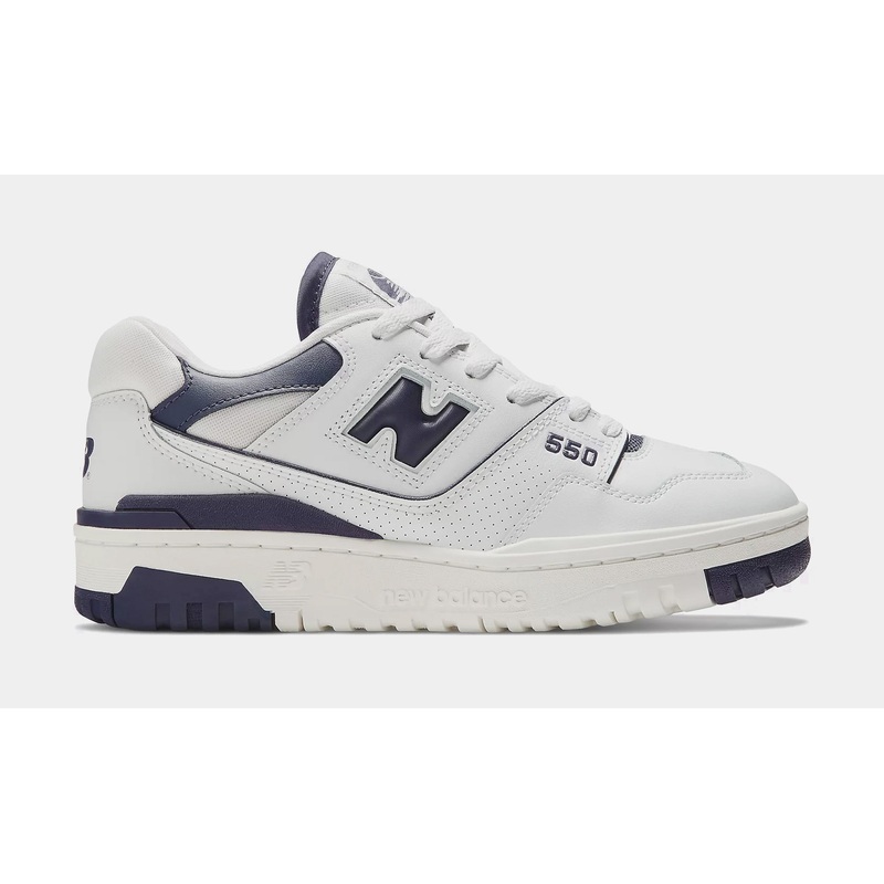 550 Womens Lifestyle Shoes (White/Navy Blue)