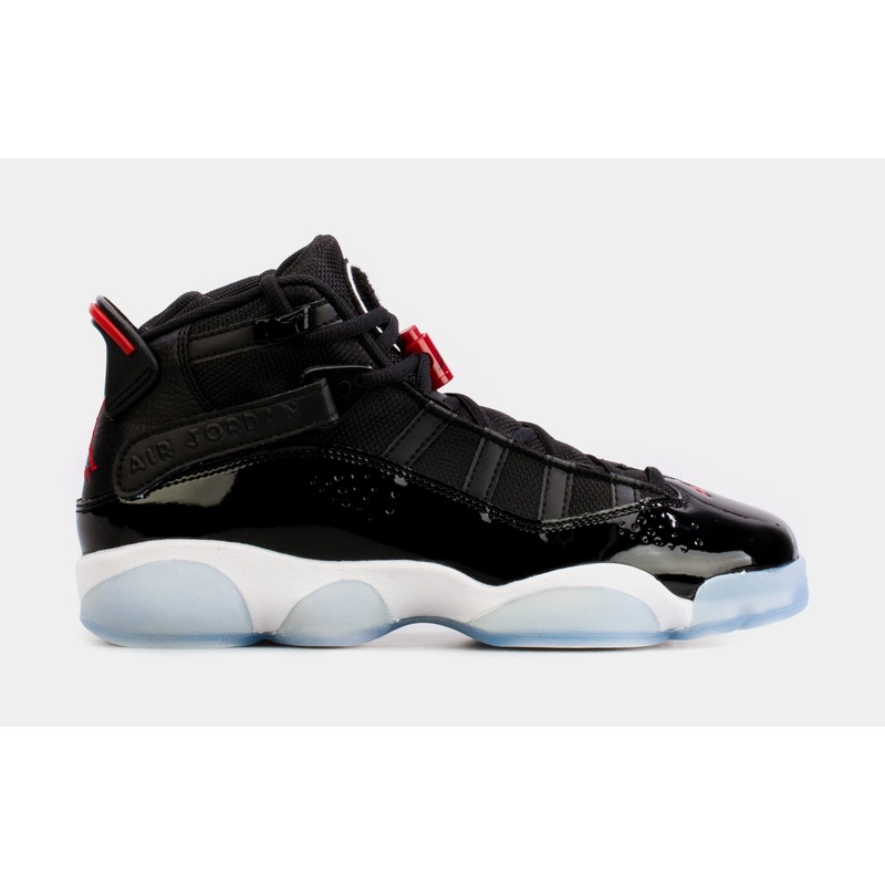 6 Rings Grade School Basketball Shoes (Black/White)