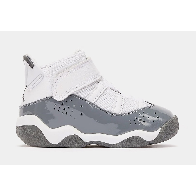6 Rings Infant Toddler Basketball Shoes (Grey/White)