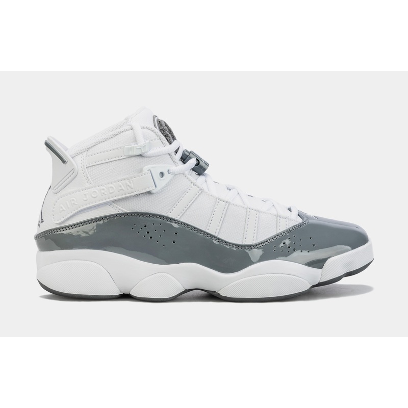 6 Rings Mens Basketball Shoes (White/Grey)