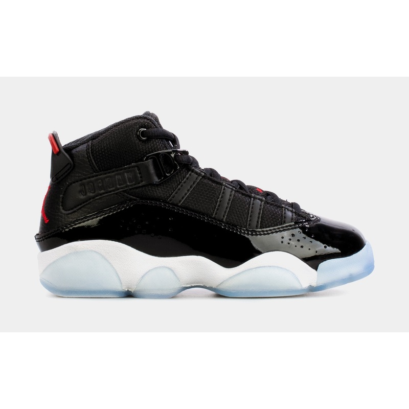 6 Rings Preschool Basketball Shoes (Black/Blue)