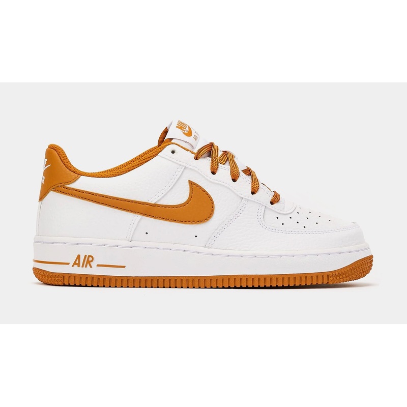 Air Force 1 Desert Ochre Grade School Lifestyle Shoes (Brown/White)