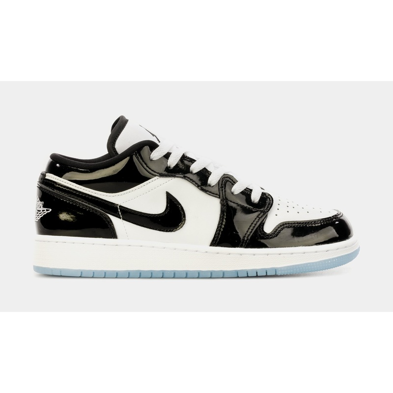 Air Jordan 1 Low Concord Grade School Lifestyle Shoes (Black/White) Free Shipping