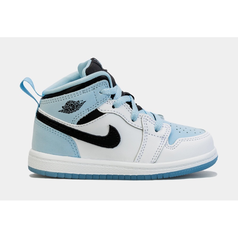 Air Jordan 1 Retro Mid SE Infant Toddler Lifestyle Shoes (White/Blue)