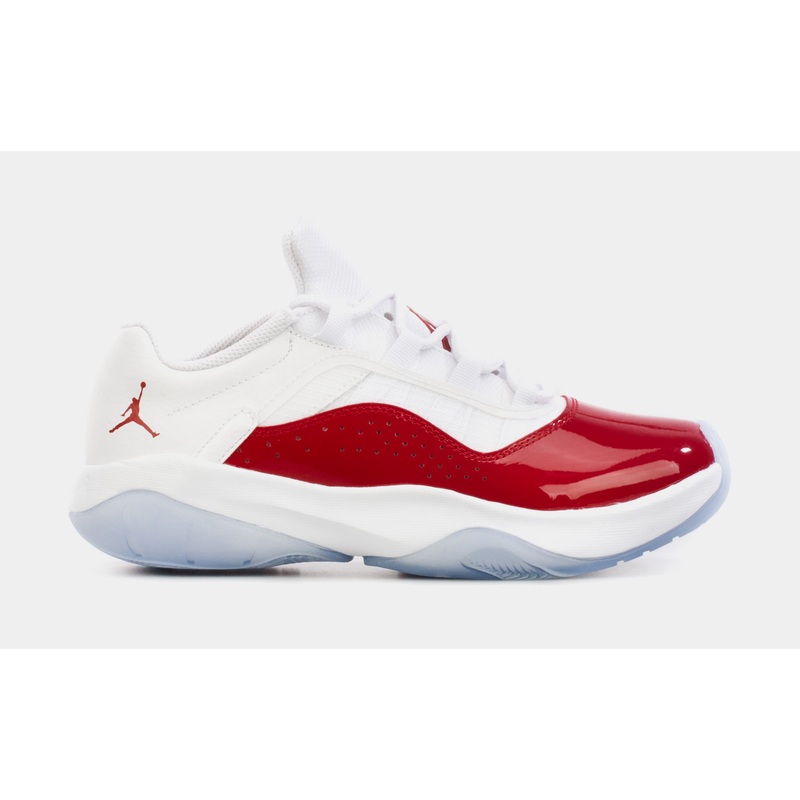 Air Jordan 11 CMFT Low Grade School Basketball Shoes (White/Red)