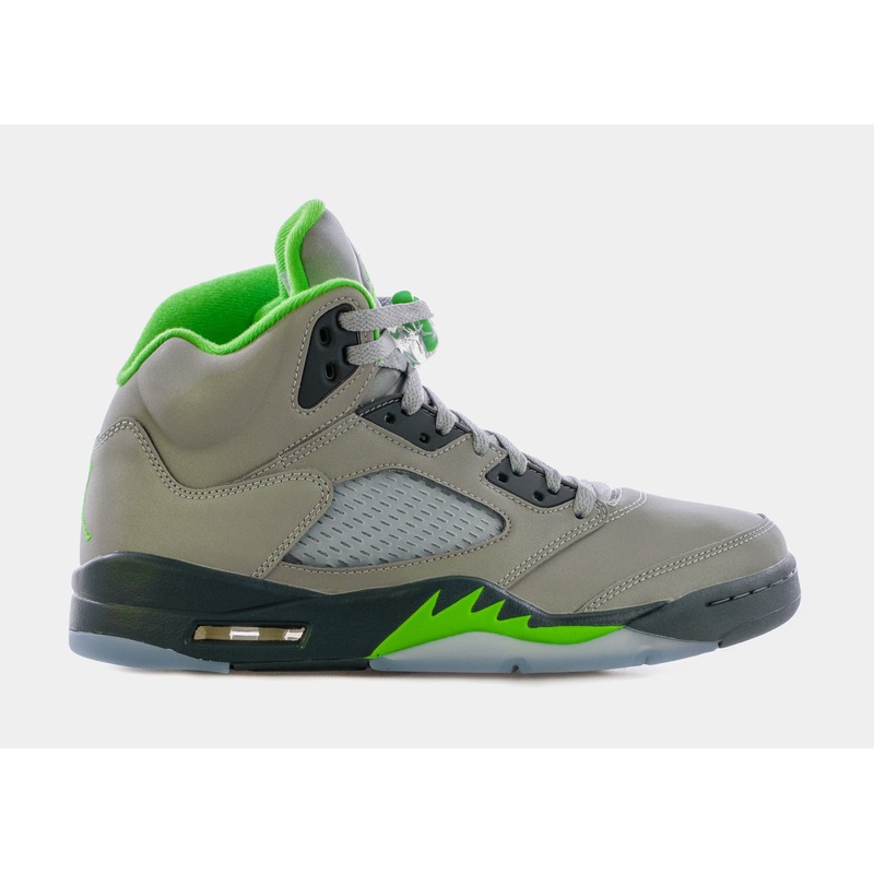 Air Jordan 5 Retro Green Bean Mens Lifestyle Shoes (Grey/Green) Free Shipping