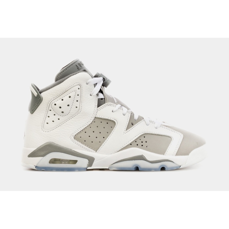 Air Jordan 6 Retro Cool Grey Grade School Lifestyle Shoes (White/Grey)