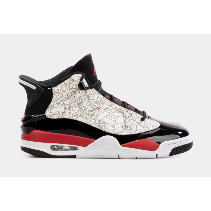 Air Jordan Dub Zero Fire Red Mens Basketball Shoes (White/Red)