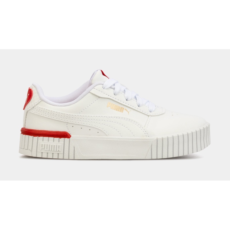 Carina 2.0 Red Thread Preschool LIfestyle Shoes (White/Red)