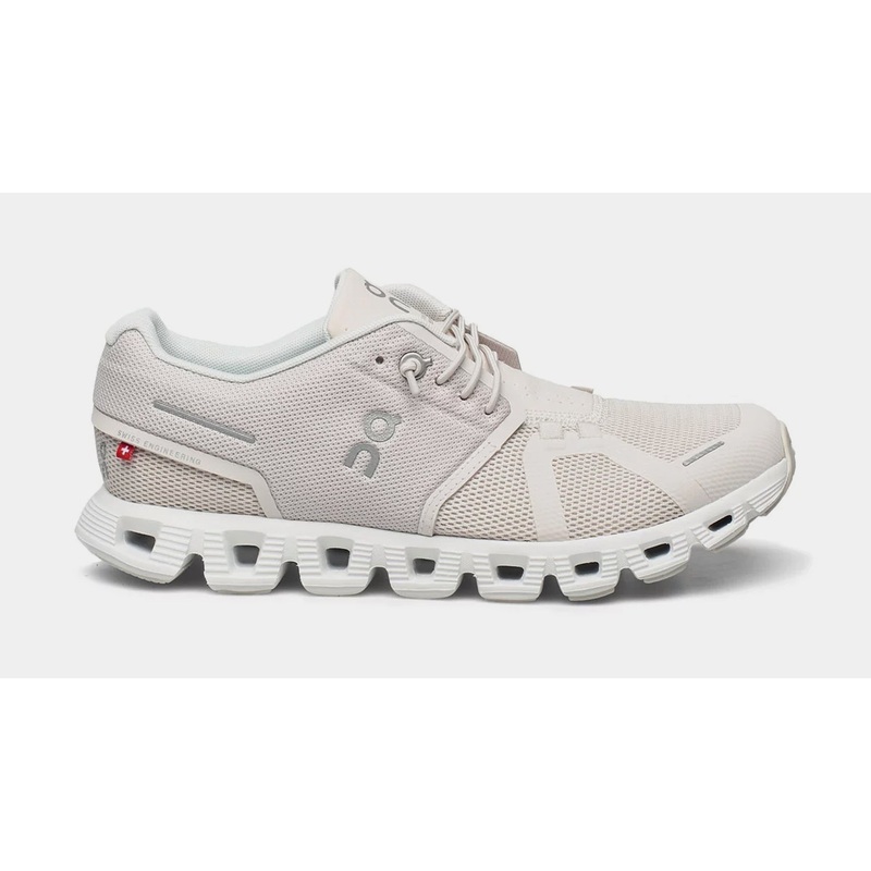 Cloud 5 Womens Running Shoes (Pearl/White)