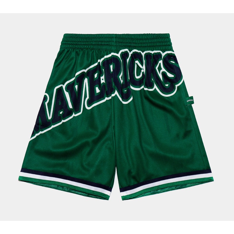 NBA Big Face 2.0 Dallas Mavericks Shorts Mens Shorts (Green)