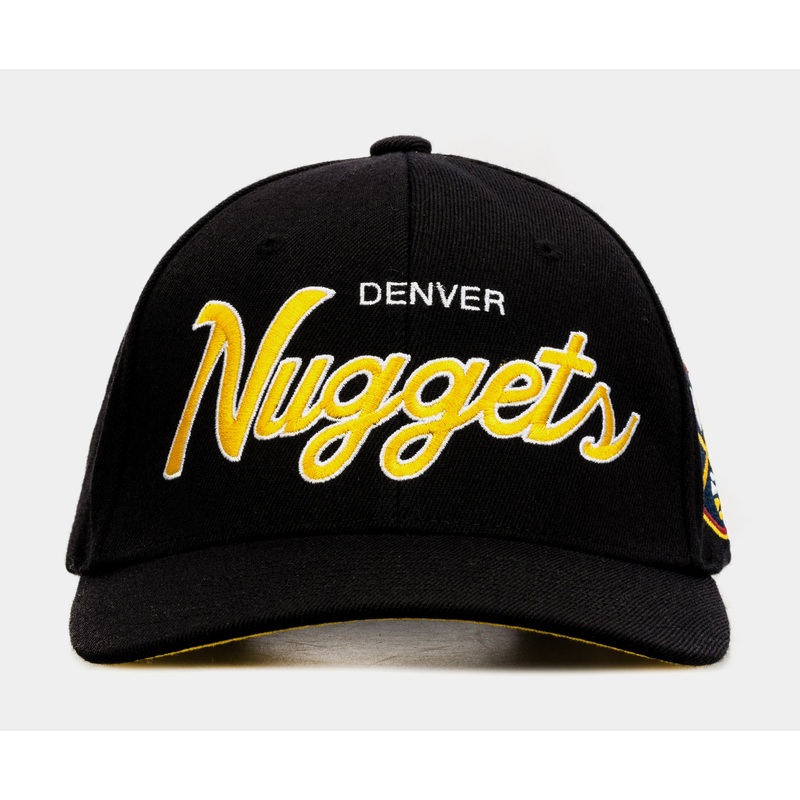 Denver Nuggets Team Script 2.0 Mens Snapback Hat (Black)