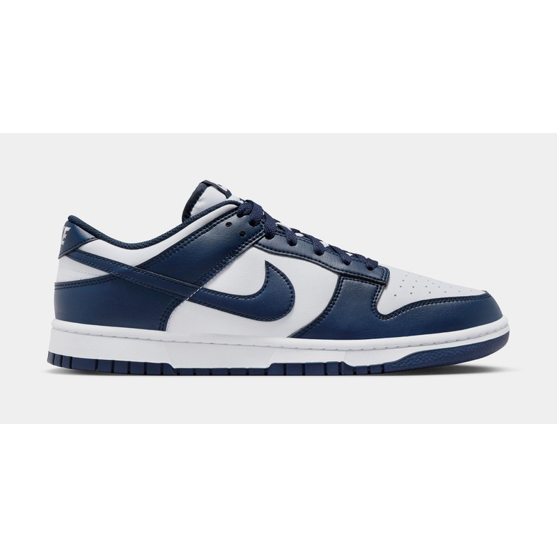 Dunk Low Mens Lifestyle Shoes (Midnight Navy/White)