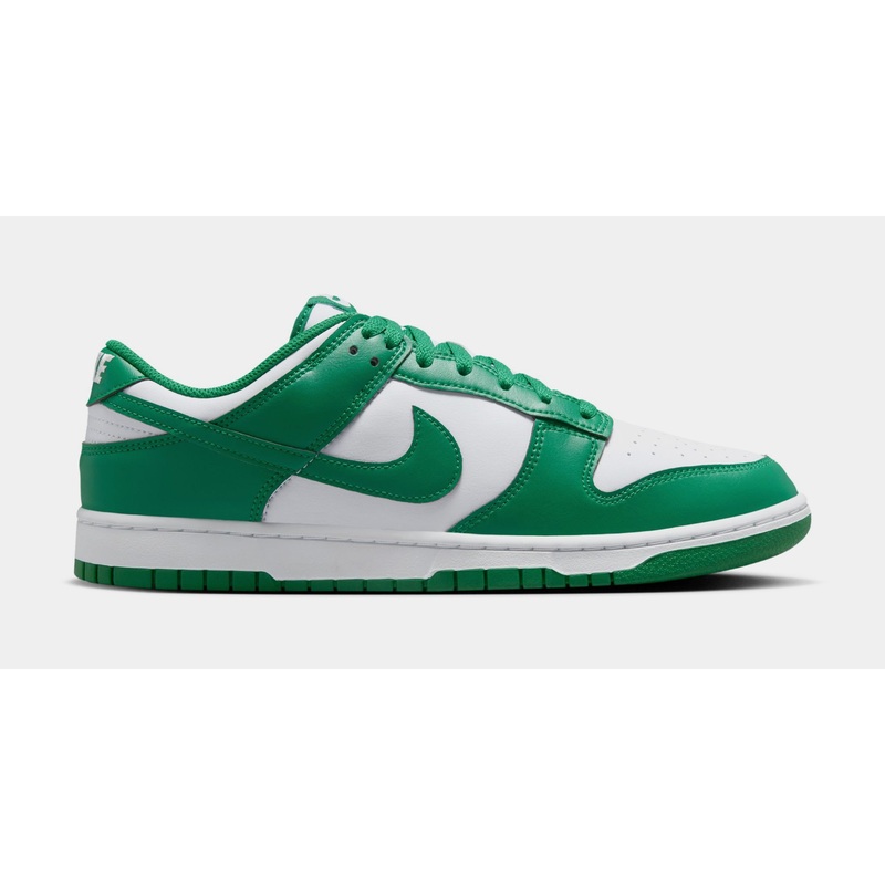 Dunk Low Retro Mens Basketball Shoes (White/Malachite)