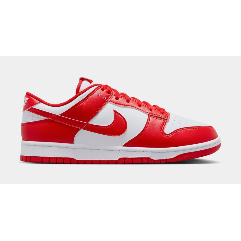 Dunk Low Retro Mens Lifestyle Shoes (White/University Red)
