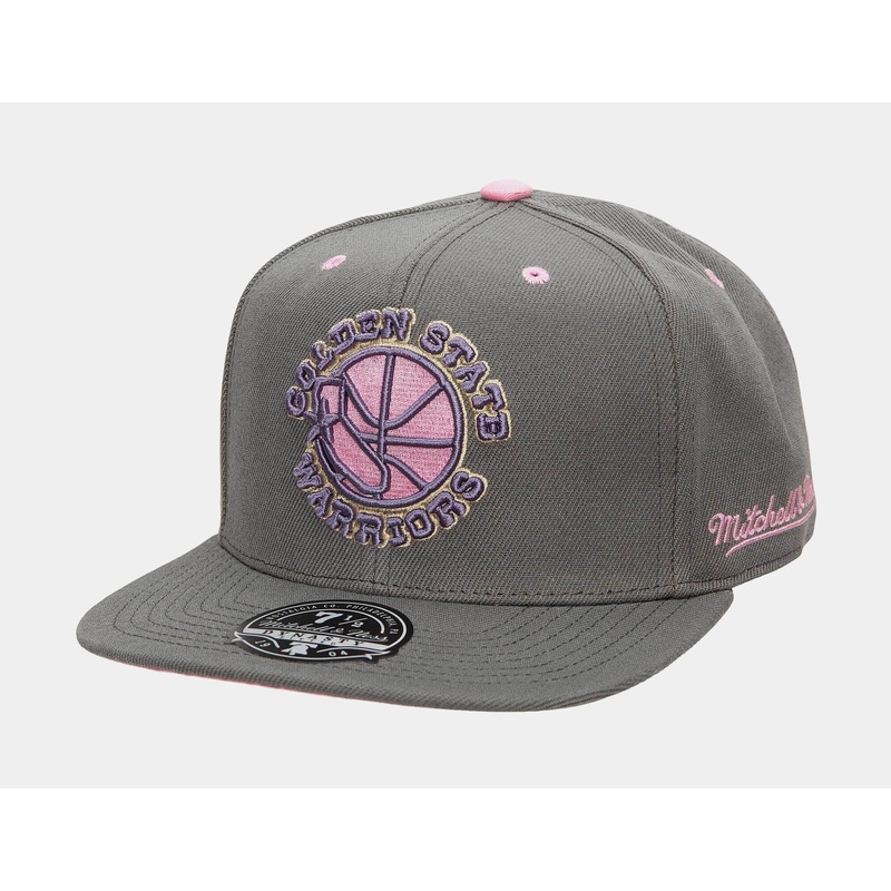 Golden State Warriors Lavender Dreams Mens Fitted Hat (Grey)