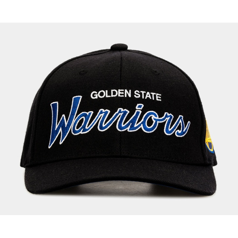 Golden State Warriors Team Script 2.0 Mens Snapback Hat (Black)