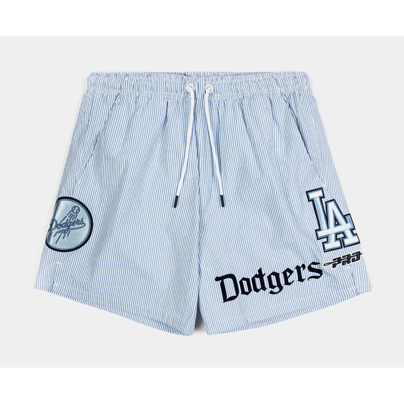 Los Angeles Dodgers Country Club Seersucker Mens Shorts (Blue/White)
