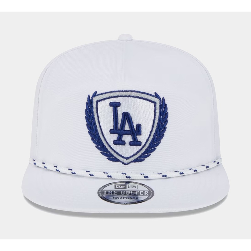 Los Angeles Dodgers Golfer 9FIFTY Mens Snapback Hat (White)