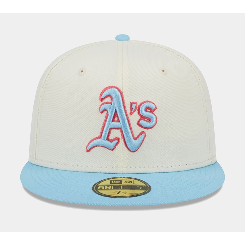 Oakland A’s Colorpack 59Fifty Mens Fitted Hat (Blue/White)