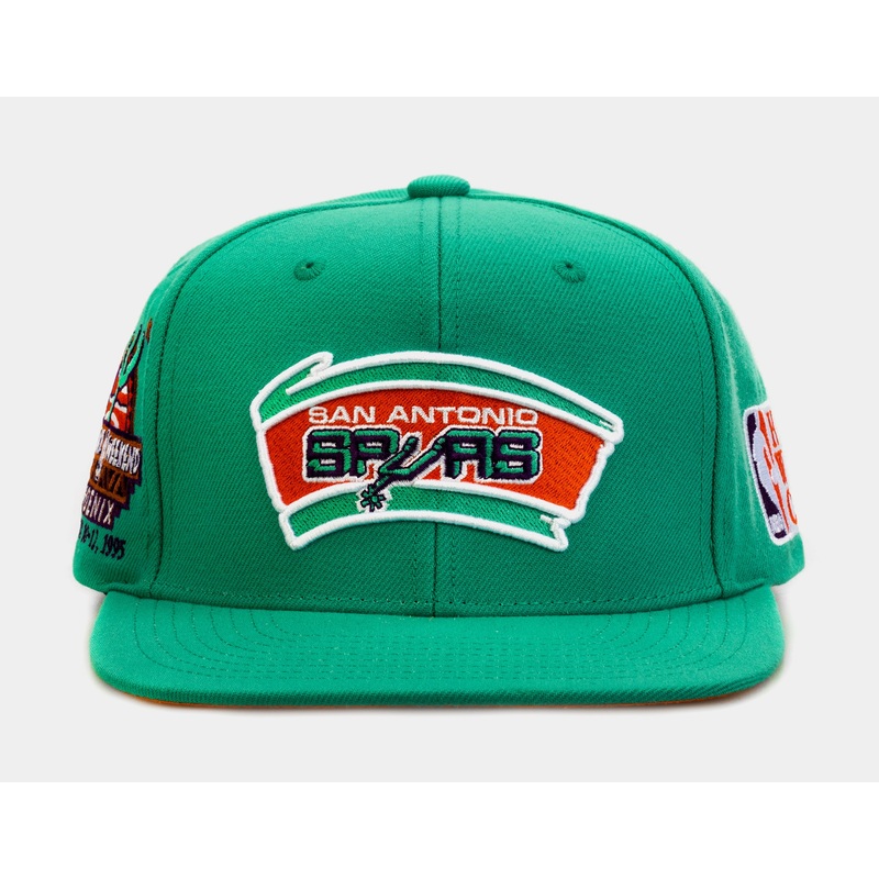 San Antonio Spurs Desert Green Snapback Mens Hat (Green)
