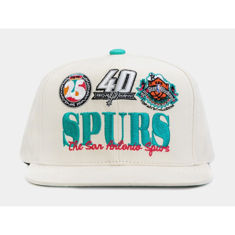San Antonio Spurs Retro Snapback Mens Hat (Beige)