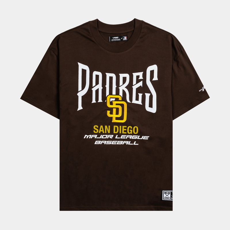 San Diego Padres City Tour Mens Short Sleeve Shirt (Brown/Yellow)