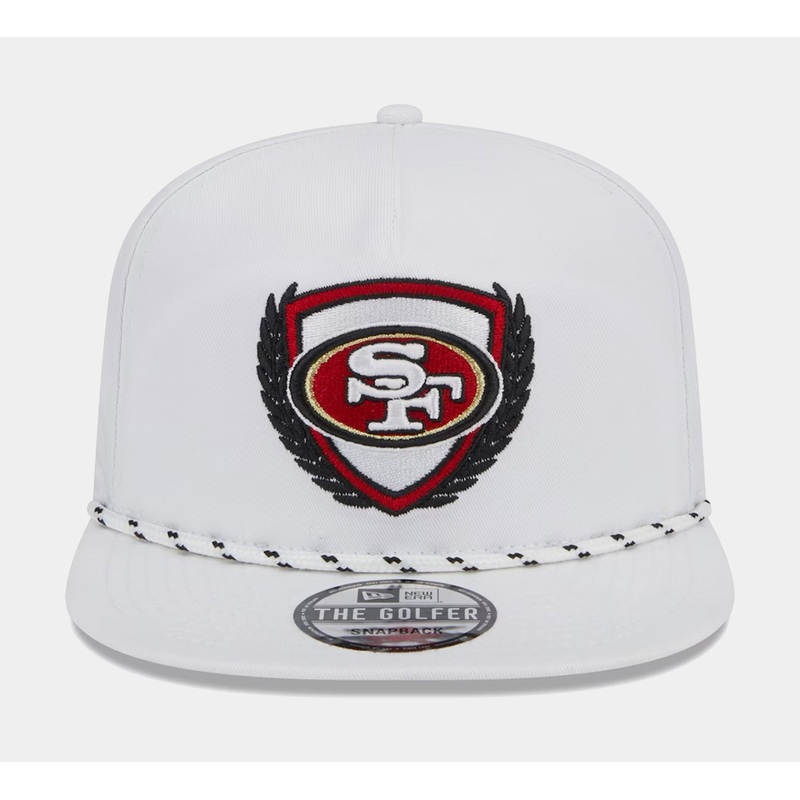 San Francisco 49ers Golfer 9FIFTY Mens Snapback Hat (White)