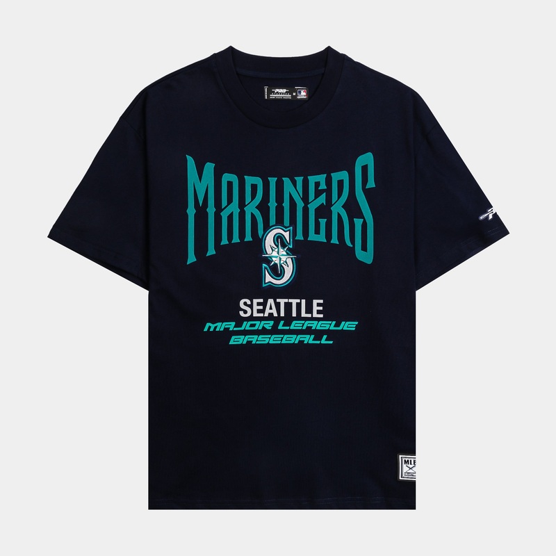 Seattle Mariners City Tour Mens Short Sleeve Shirt (Navy/Blue)
